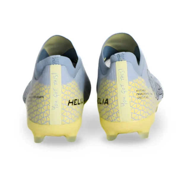 IDA Helia Elite Light Blue Soccer Cleats back view