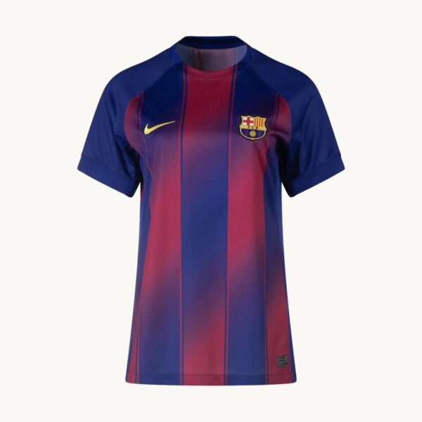 2025/26 Barcelona Home Women's Fan Jersey – No Sponsor front view