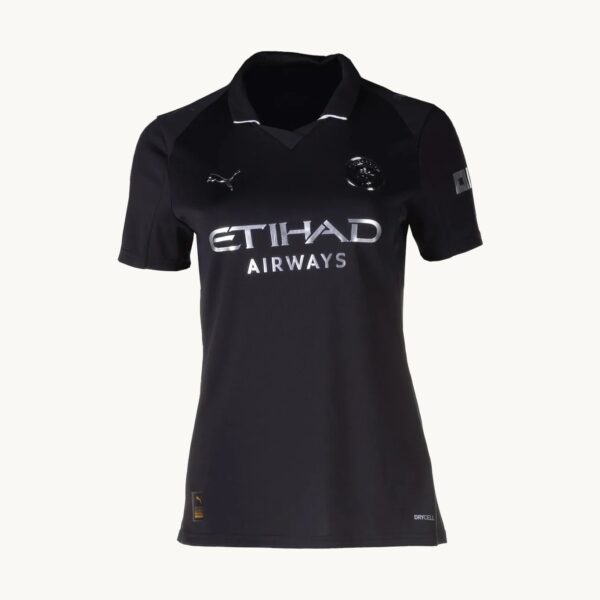 2025/26 Manchester City Away Women's Fan Jersey front on an off-white ground
