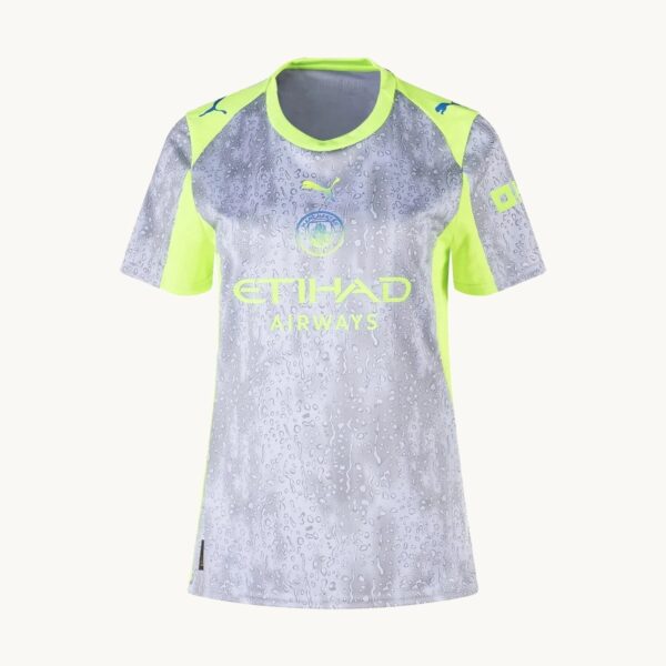 2025/26 Manchester City Third Women's Fan Jersey front on an off-white ground