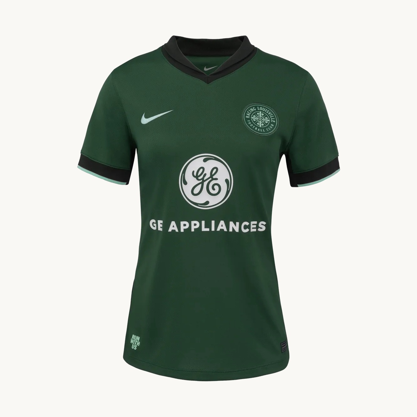 2025/26 Racing Louisville Away Women's Fan Jersey front on an off-white ground