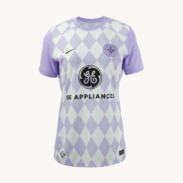 2025 Racing Louisville Home Women's Fan Jersey front on an off-white ground