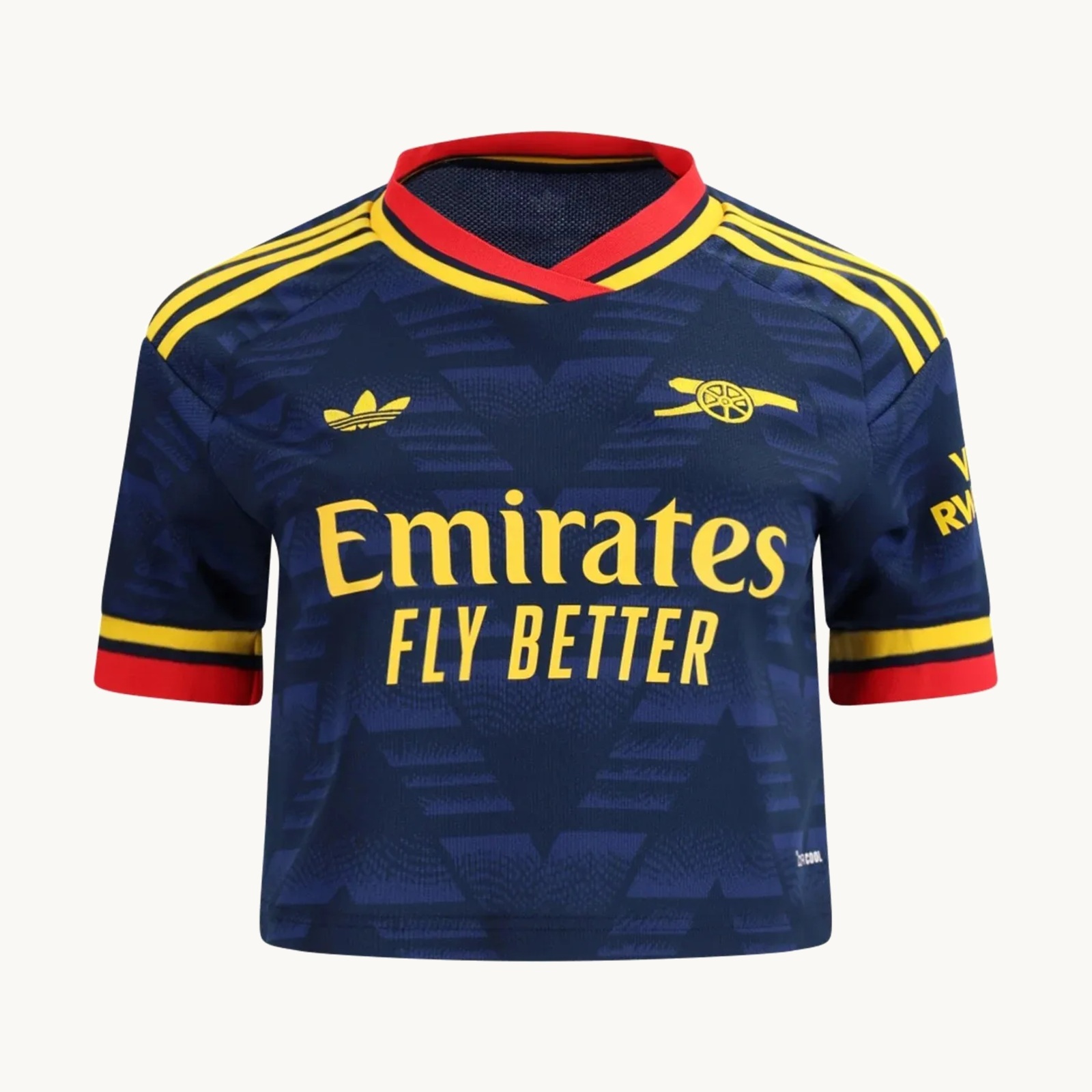 2026/27 Arsenal Away Women's Crop Jersey front view