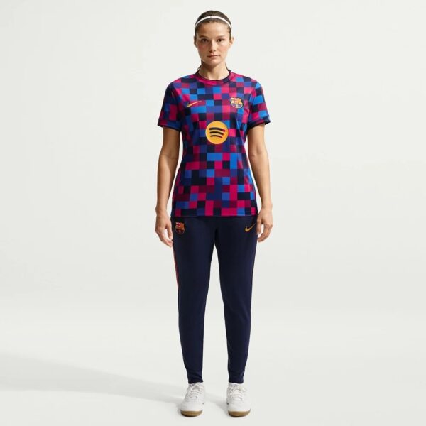 Player wearing the 2026/27 Barcelona Women’s Pre-Match Training Jersey, front view