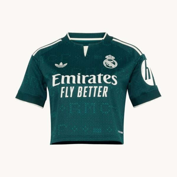2026/27 Real Madrid Away Women's Crop Jersey front view