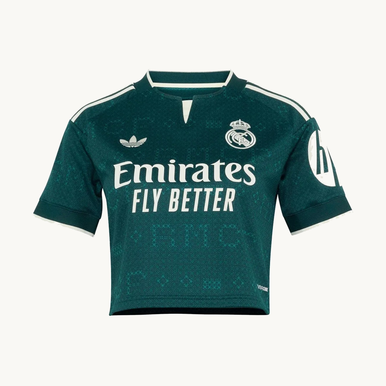 2026/27 Real Madrid Away Women's Crop Jersey front view