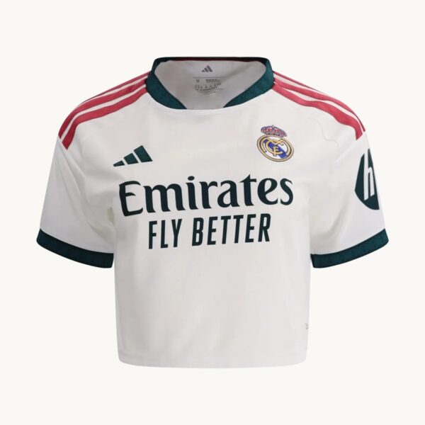 2026/27 Real Madrid Home Women's Crop Jersey front view