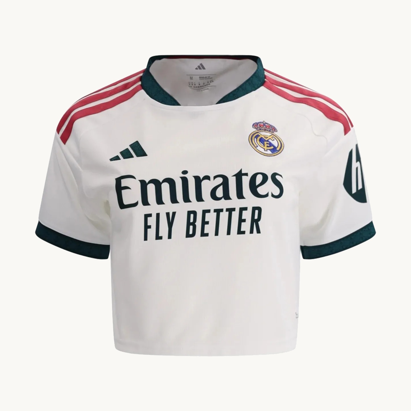 2026/27 Real Madrid Home Women's Crop Jersey front view