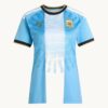 2026 Argentina Anniversary women’s fan jersey, front view on a white background