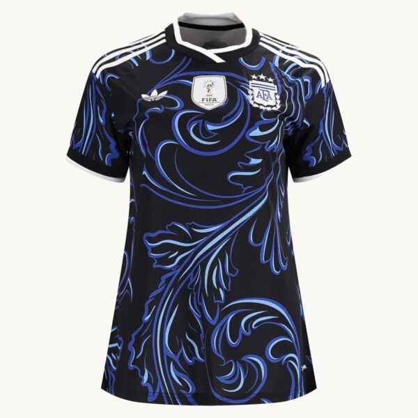 2026 Argentina Away Women's Fan Jersey by adidas, front view, Navy
