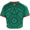 2026 Mexico Home Women's Crop Jersey by adidas, back view