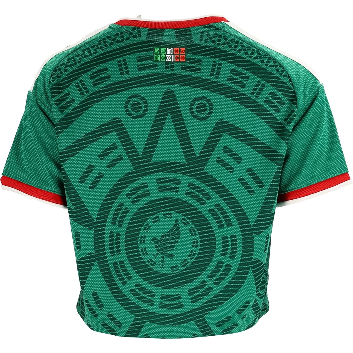 2026 Mexico Home Women's Crop Jersey by adidas, back view
