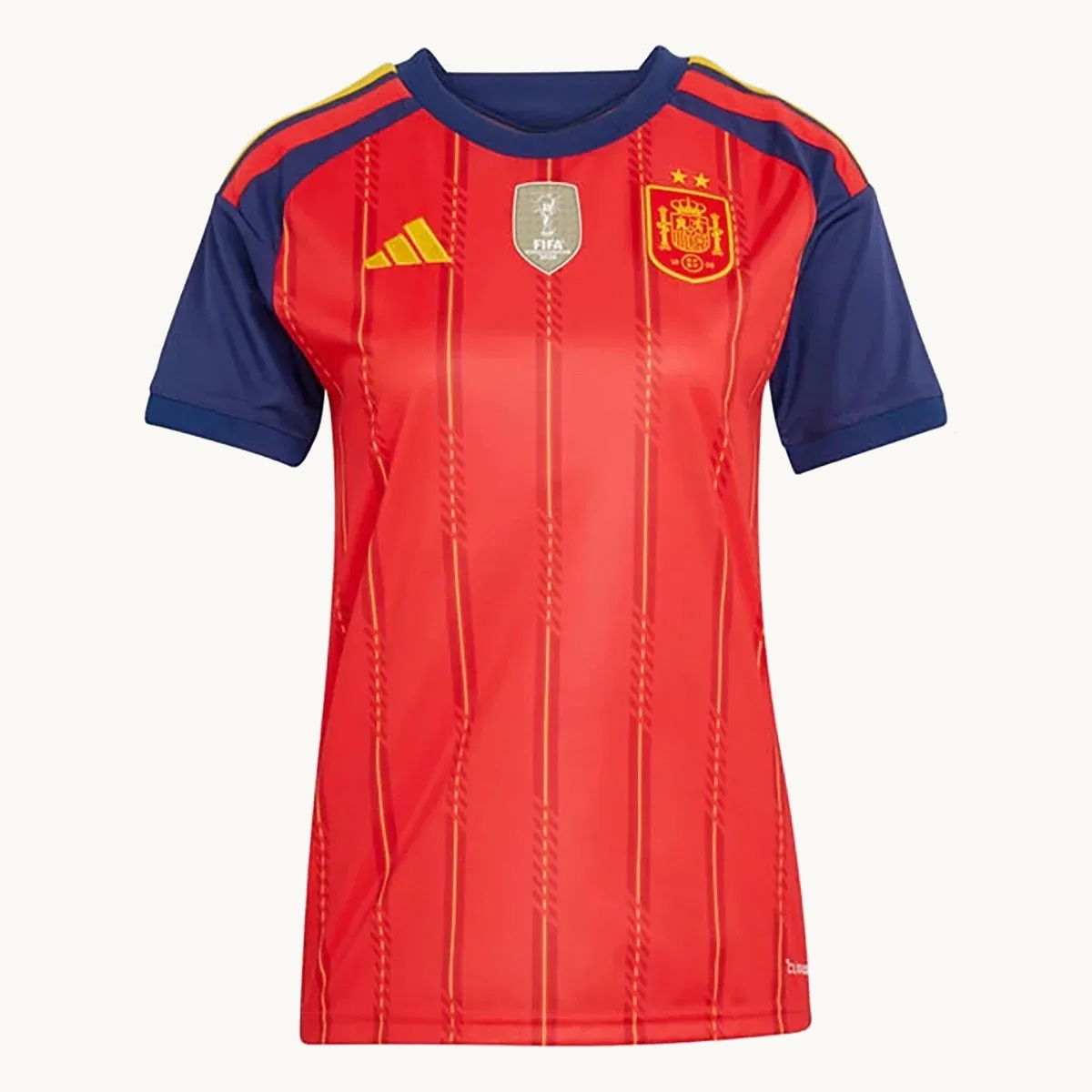 2026 Spain Home Women's Fan Jersey – 2 Stars on a white background
