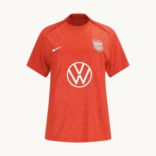 2026 USWNT Women’s Pre-Match Training Jersey on a clean studio background - AMH Goods