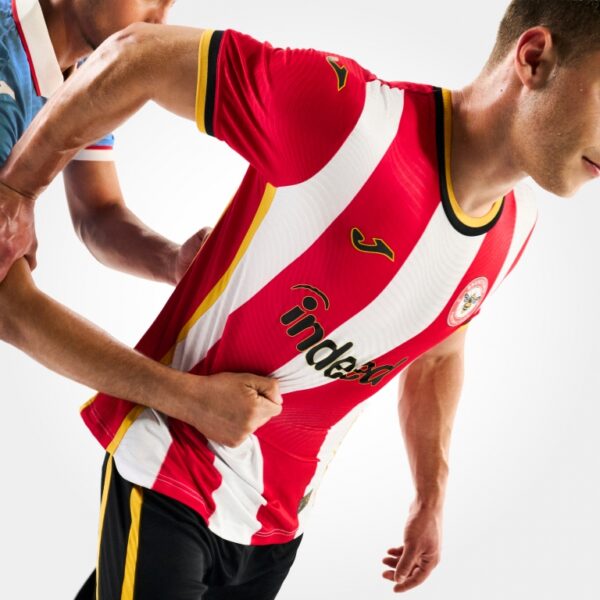 Joma Brentford FC 2026/27 Home Shirt – worn in an action photo