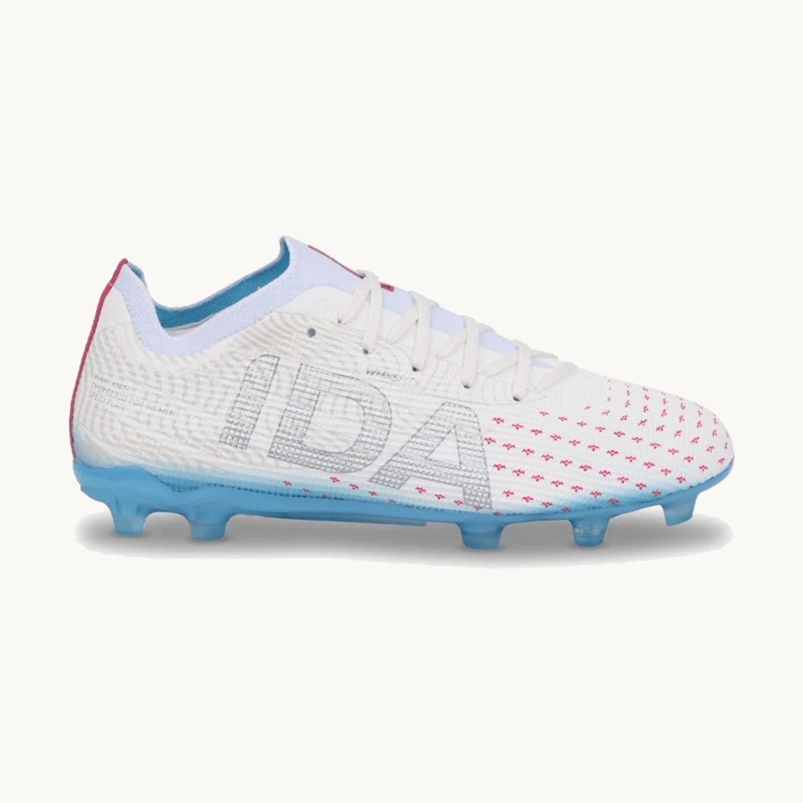 IDA Helia Elite Soccer Cleats – White/Blue Women’s FG/AG
