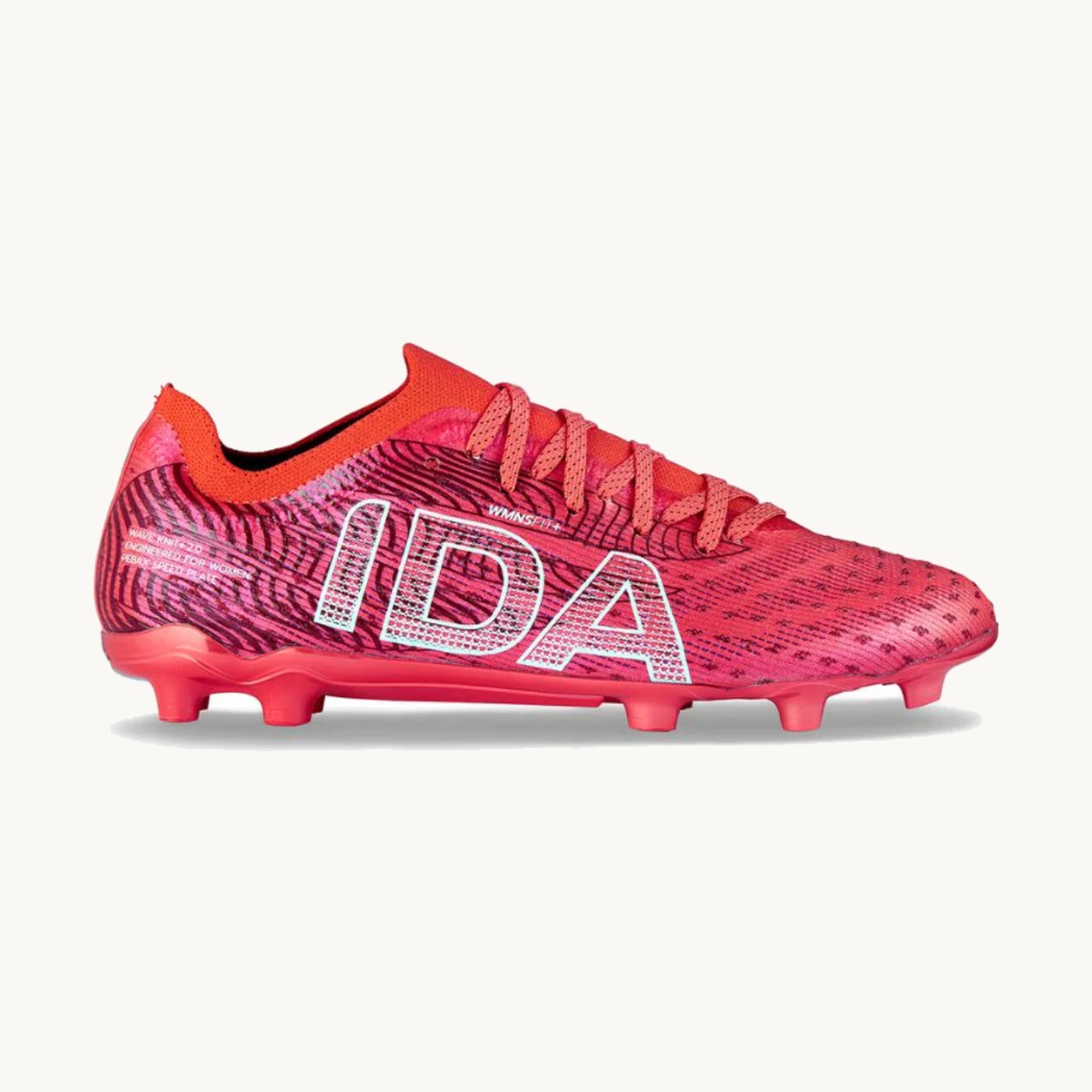 IDA Women’s Soccer Cleats – Helia Pro FG/AG (Red)