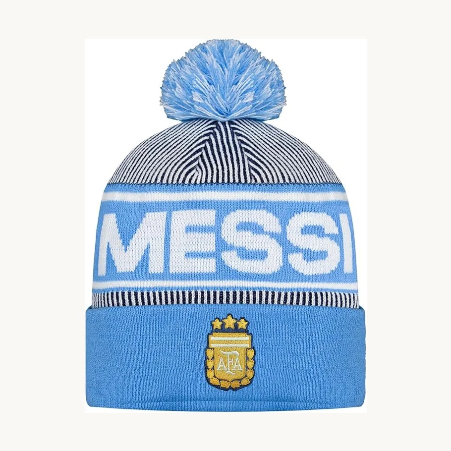 Argentina Messi striped beanie