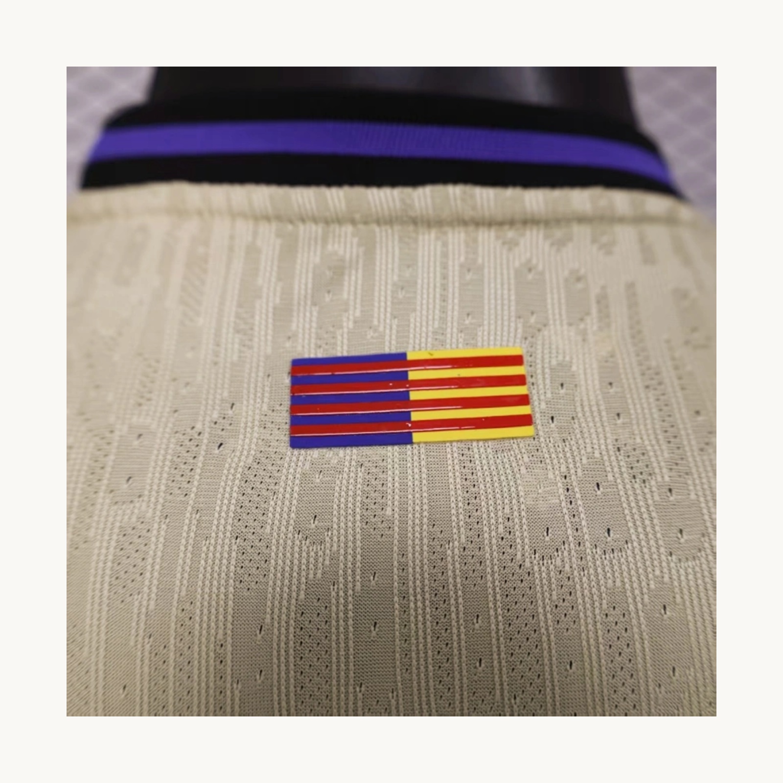 Barcelona Away football Jersey 2025-26 player version back view