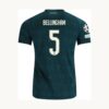 Back of the 2026/27 Real Madrid Away jersey with BELLINGHAM 5