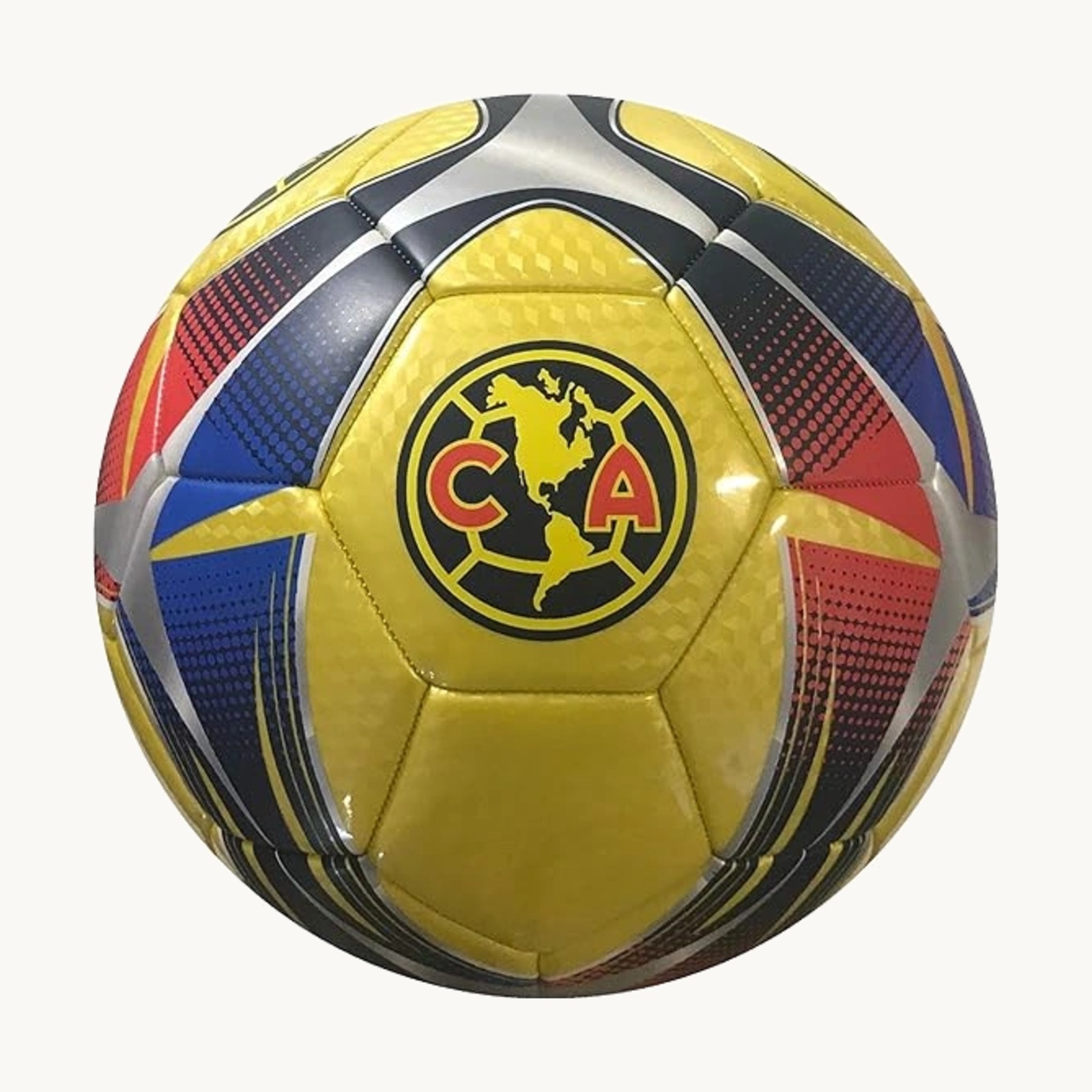 Club America metallic yellow soccer ball