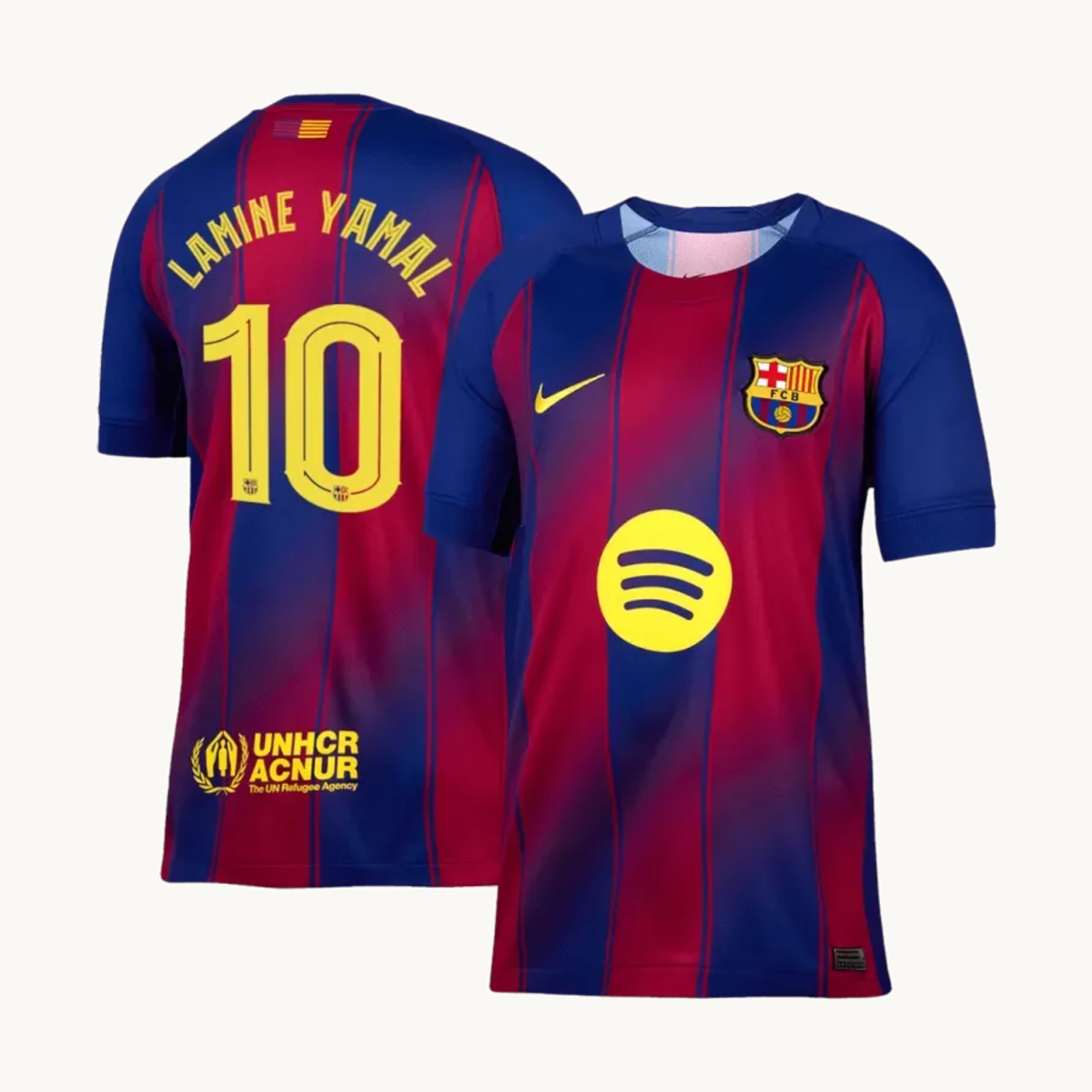 Barcelona LAMINE YAMAL #10 Home Soccer Jersey 2025/26 – UCL Edition
