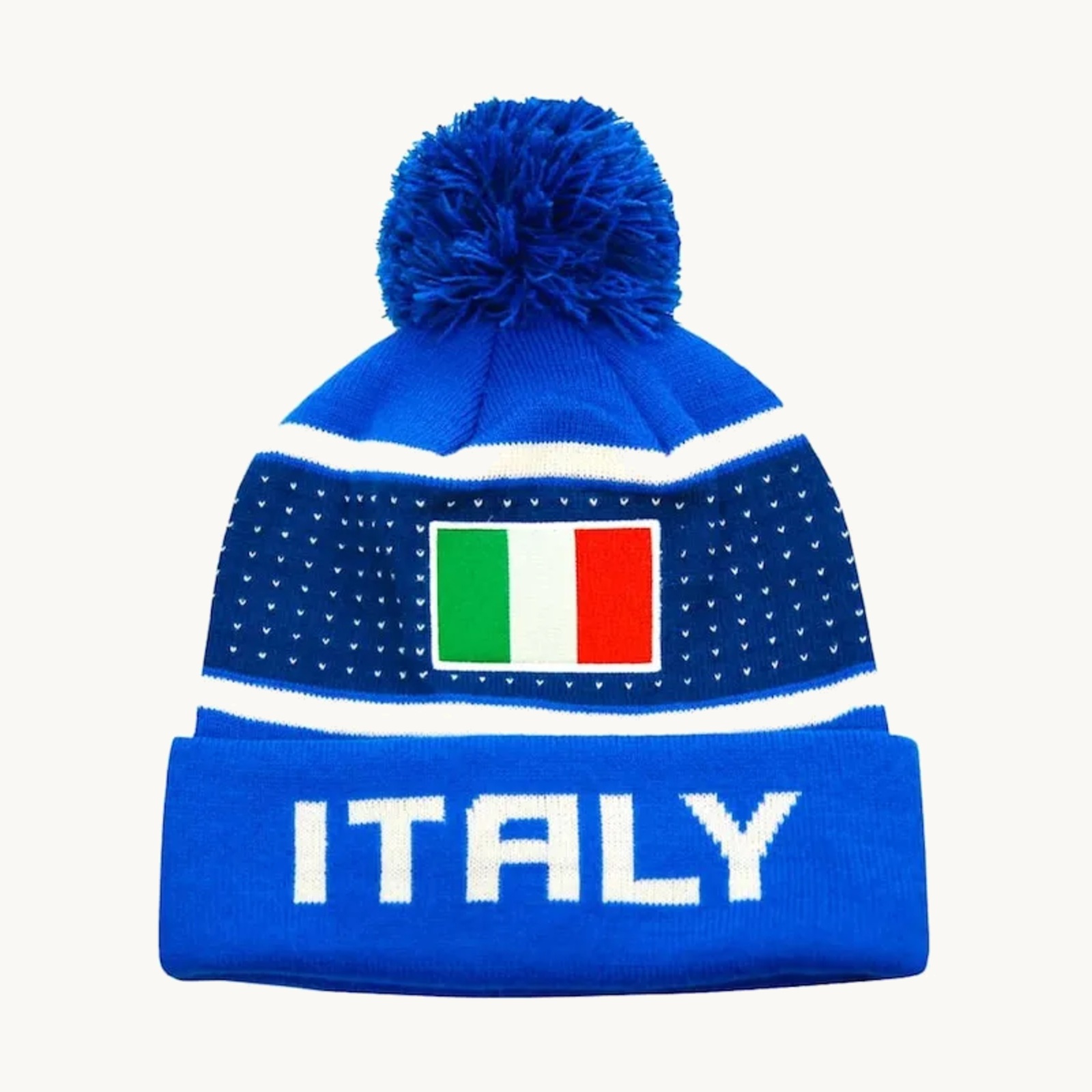 Italy pom beanie