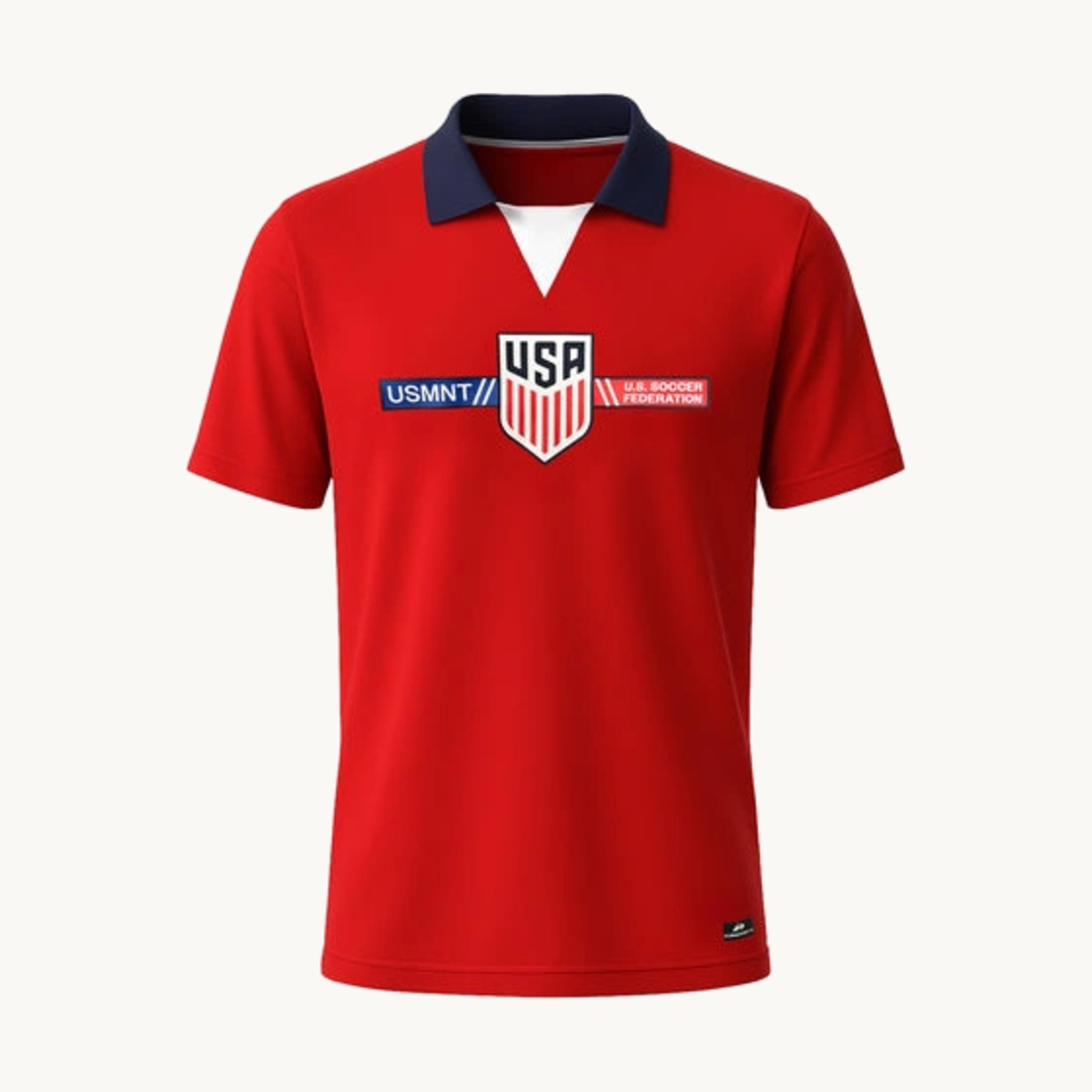 US Men's National Team Game Day Shirt – Youth red USMNT polo-collar shirt