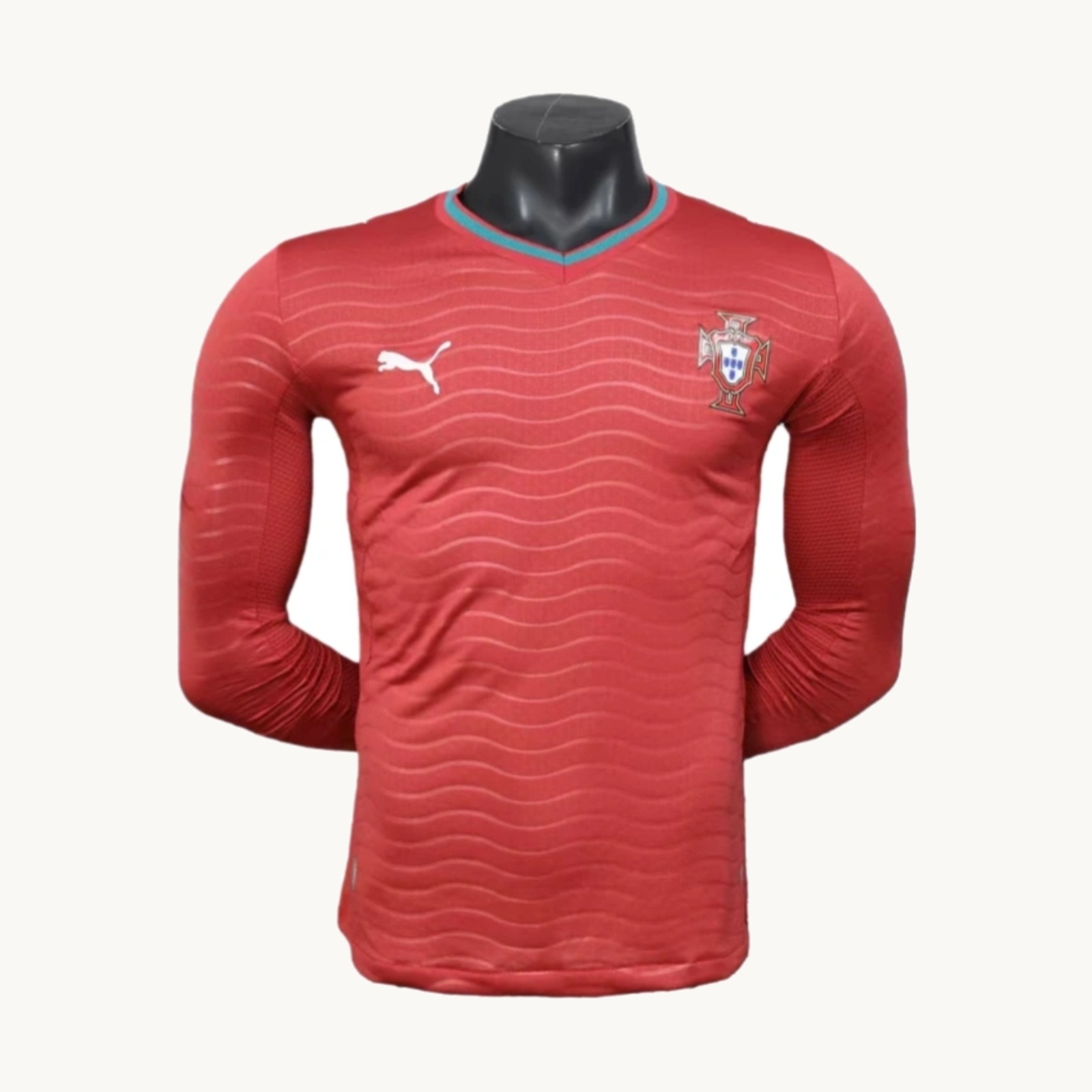 2026 Portugal World Cup Home Long Sleeve Football jersey Player version