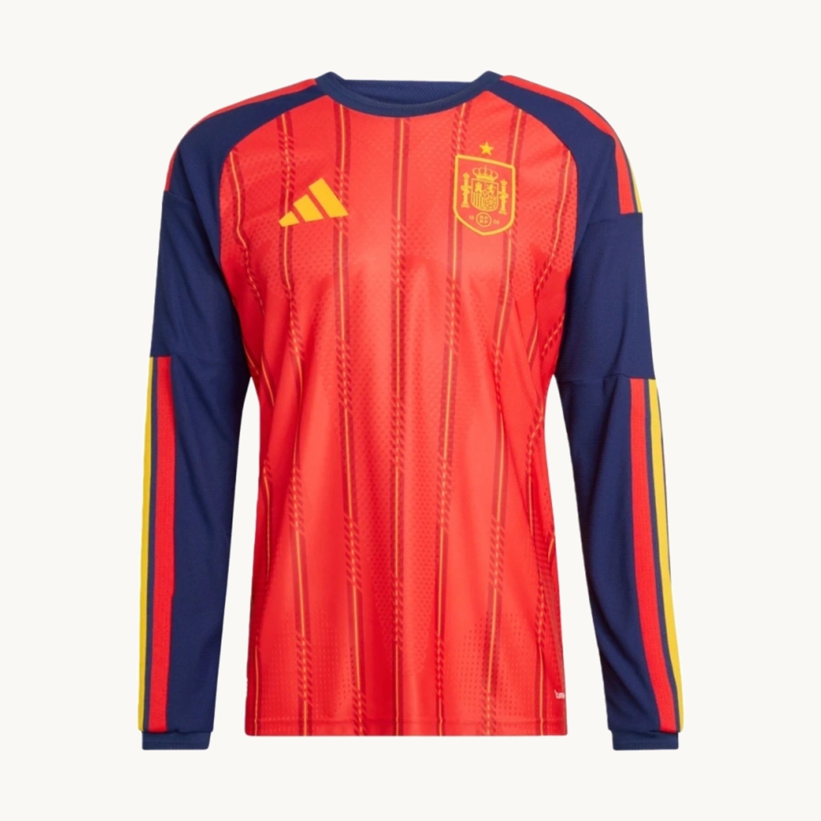 2026 Spain World Cup Home Long Sleeve Soccer Shirt Fan version