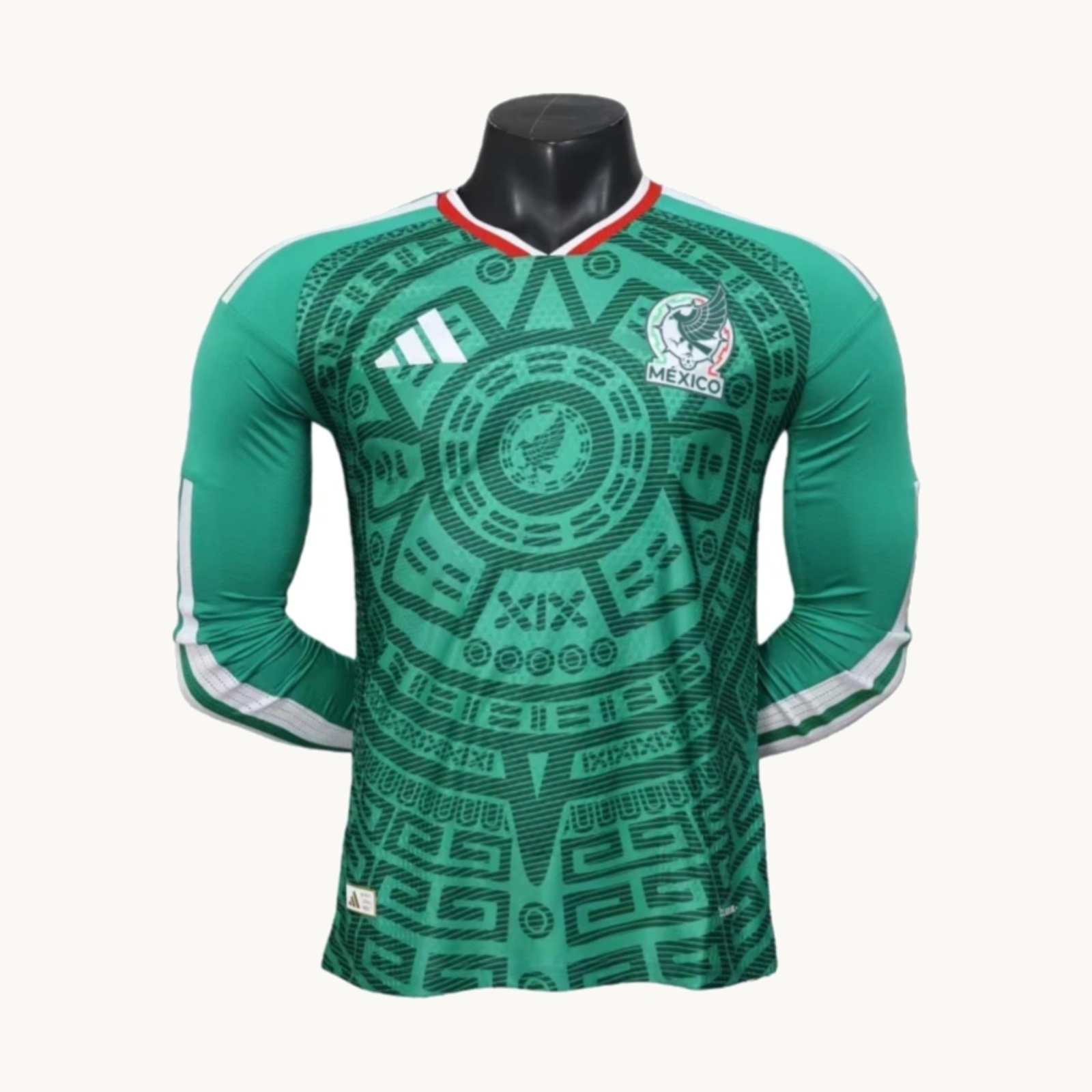 2025-26 Mexico World Cup Long Sleeve Home football jersey Player Version