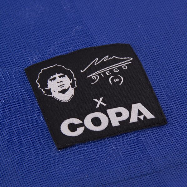 Maradona x COPA Argentina 1986 Away Retro Football Shirt Diego x COPA neck tag