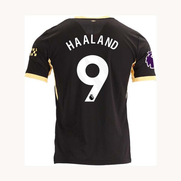 Back of the 2026/27 Manchester City Away jersey with HAALAND 9