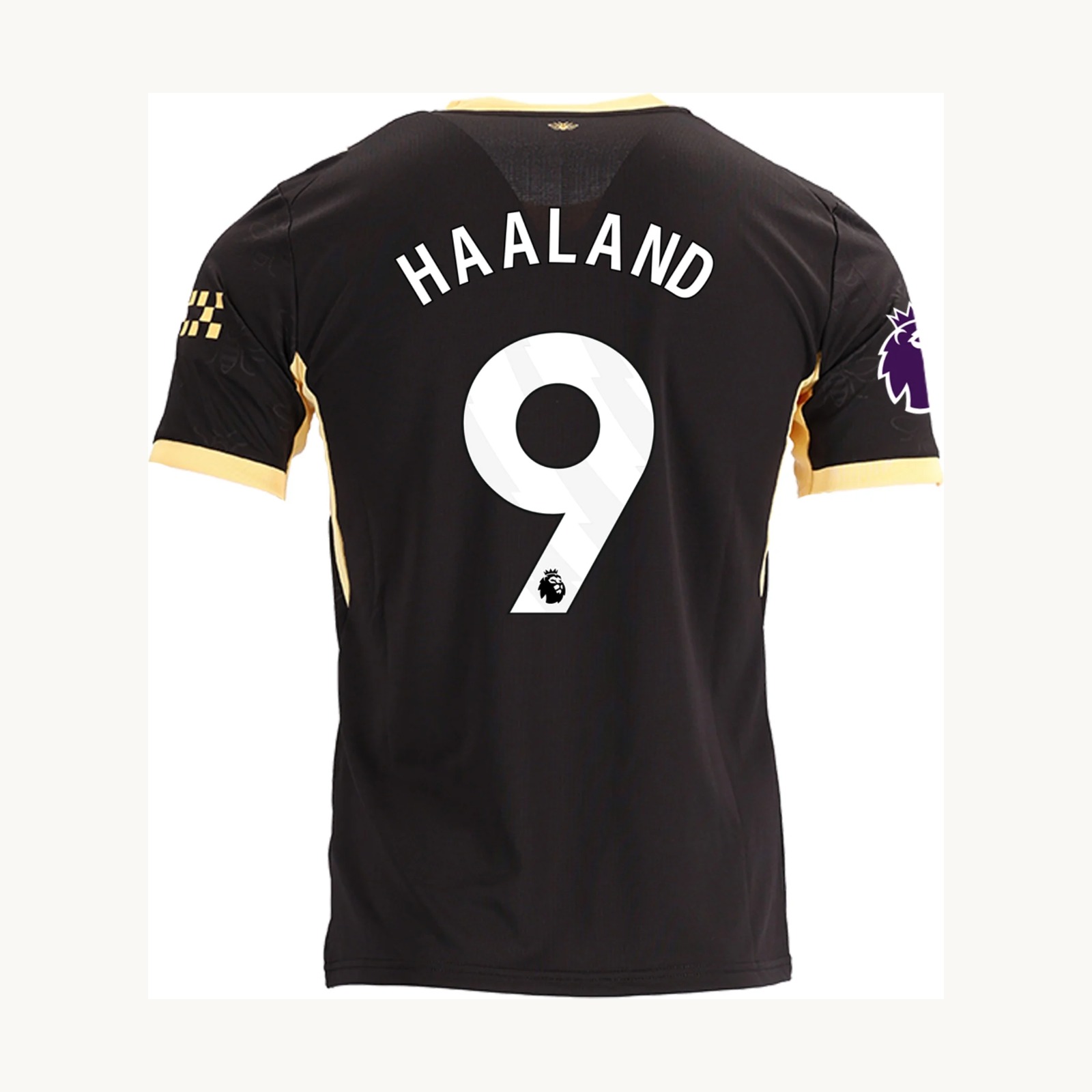Back of the 2026/27 Manchester City Away jersey with HAALAND 9