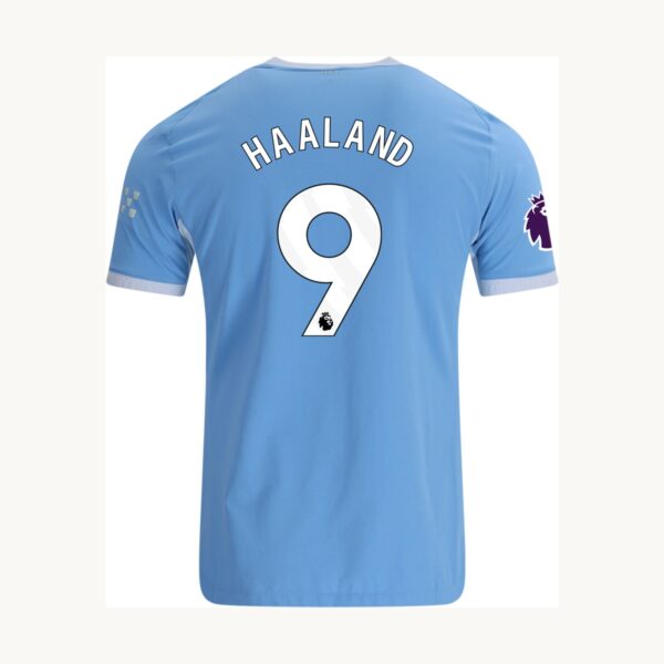 Back of the 2026/27 Manchester City Home jersey with HAALAND 9