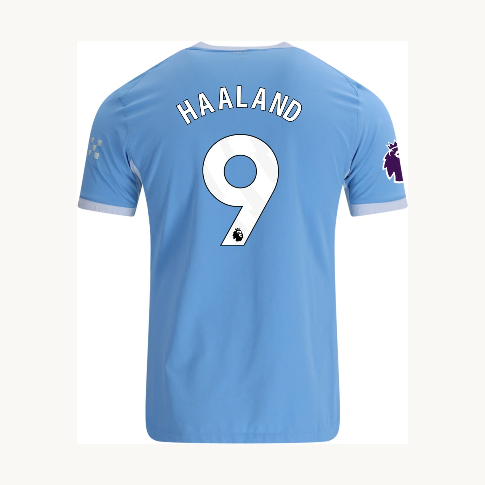 Back of the 2026/27 Manchester City Home jersey with HAALAND 9