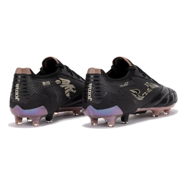 Joma Toledo Cup 2601 Women's Firm Ground Soccer Cleats - Black on a white background