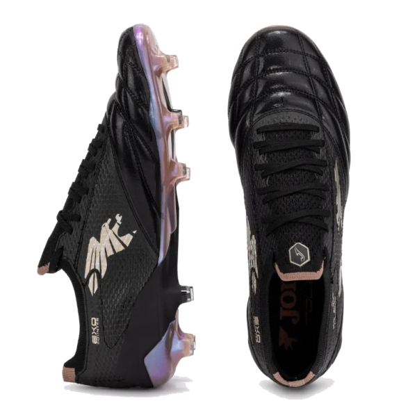 Joma Toledo Cup 2601 Women's Firm Ground Soccer Cleats - Black on a white background