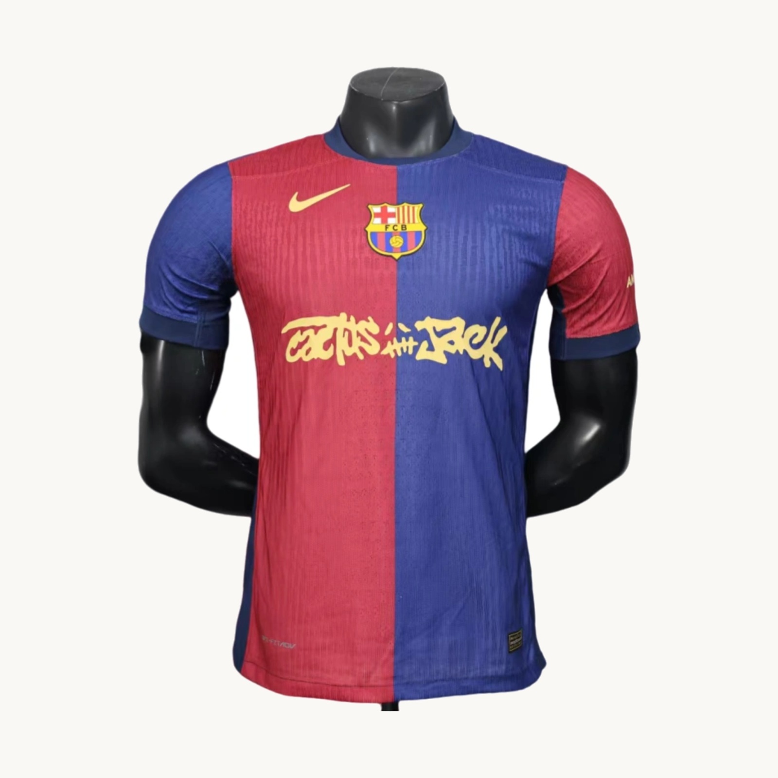 Limited edition Barcelona Football Club 24/25 Men's Home Player Edition football jersey front view