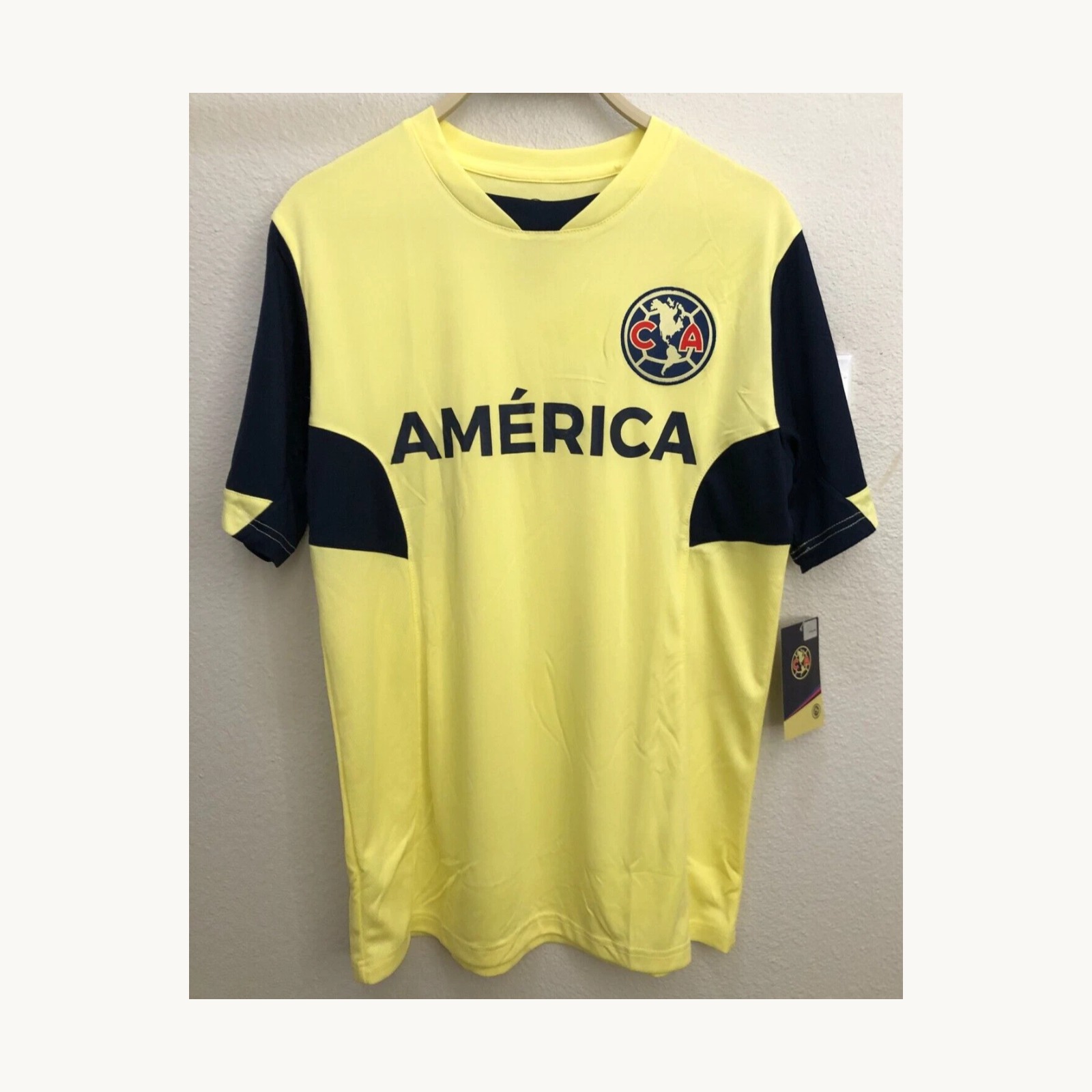 Club America yellow game day shirt
