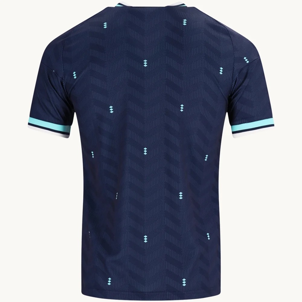 Men’s Fan adidas Germany Away Jersey 2026 back, navy with mint collar and cuff trim