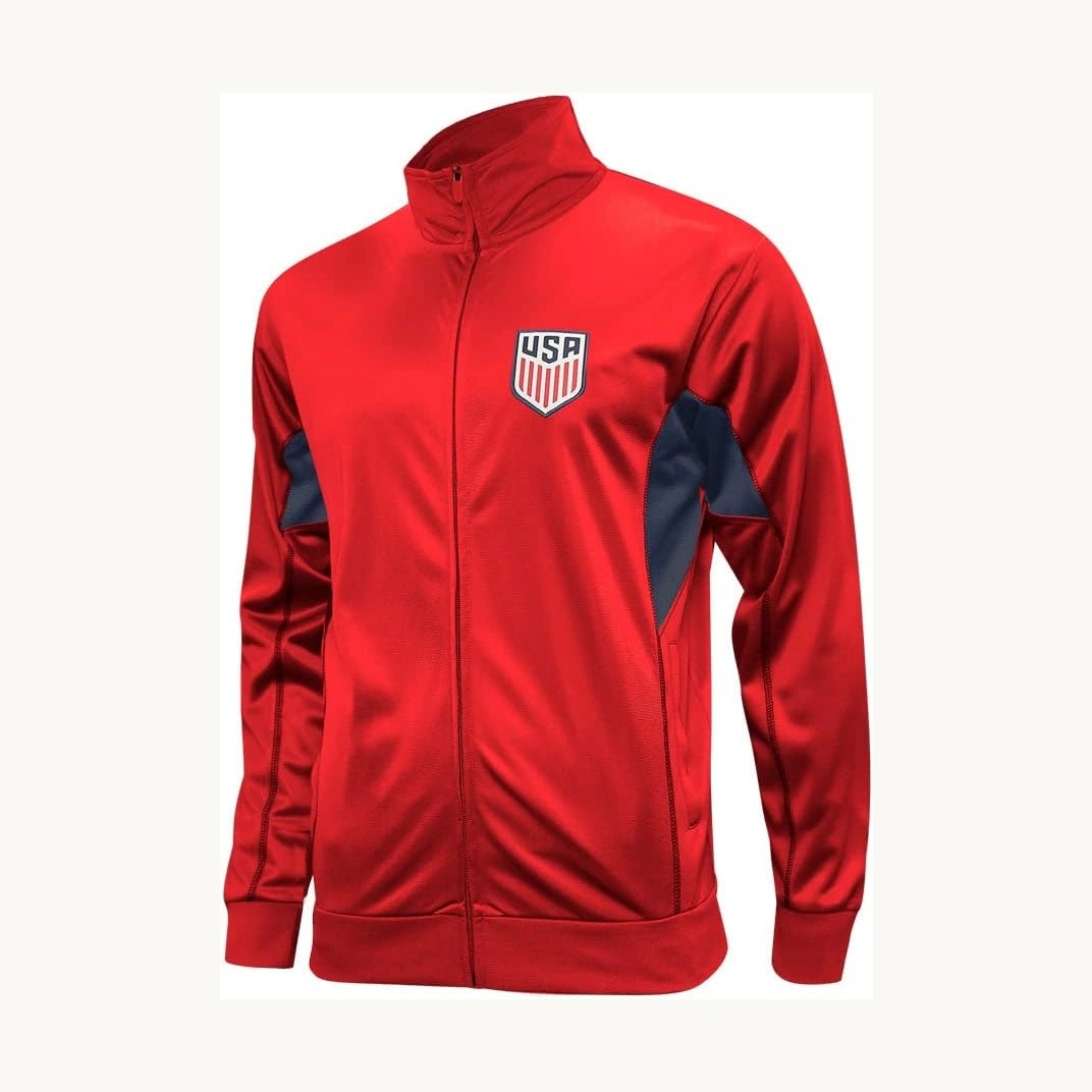 Red USMNT track jacket