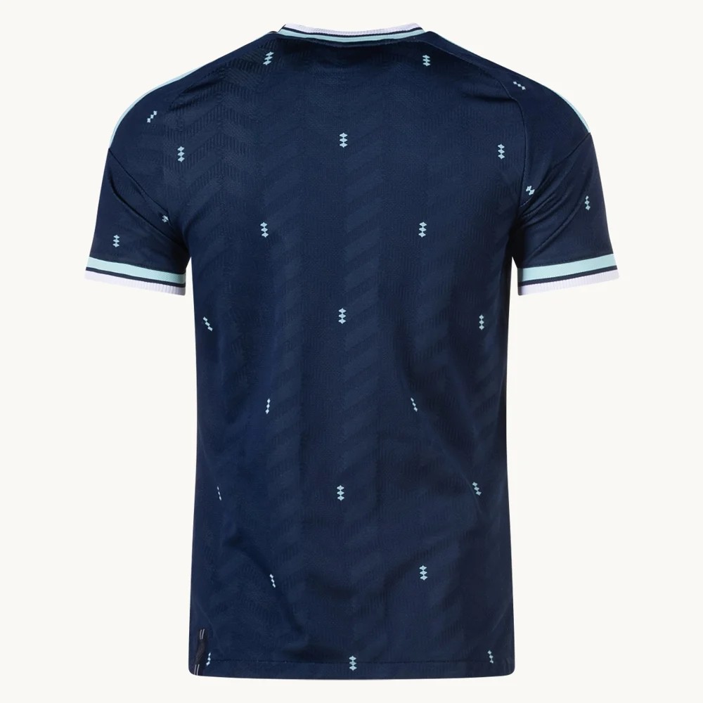 Men’s Player adidas Germany Away Jersey 2026 back, navy with mint collar and cuff trim